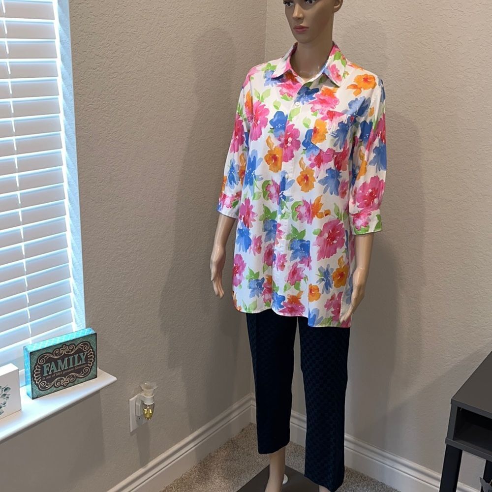 Vintage  LAUREN  Ralph Lauren colorful top - Picture 7 of 9